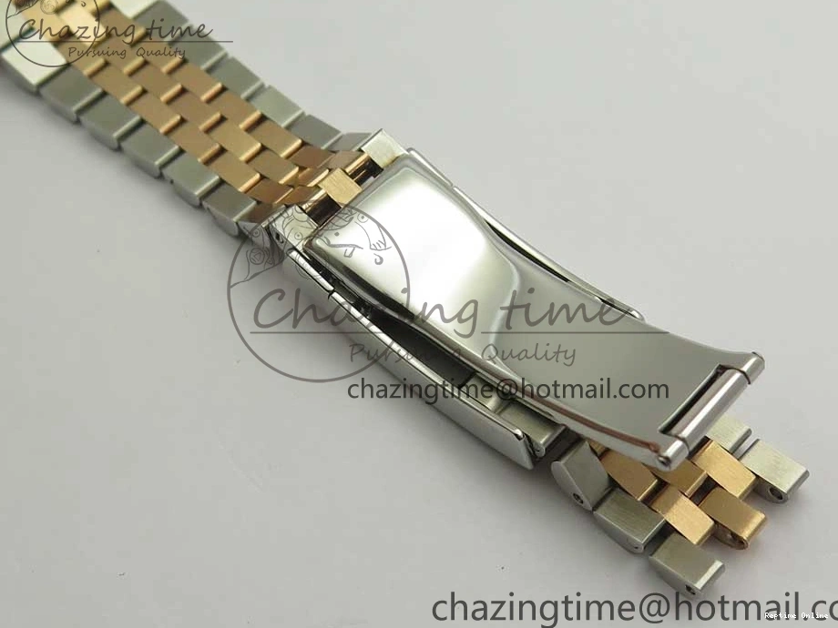 0506 EasyMatch DateJust 36mm 904 SS RG Wrapped 116231 GMF Black Dial on SS RG Wrapped Jubilee Bracelet A 3275